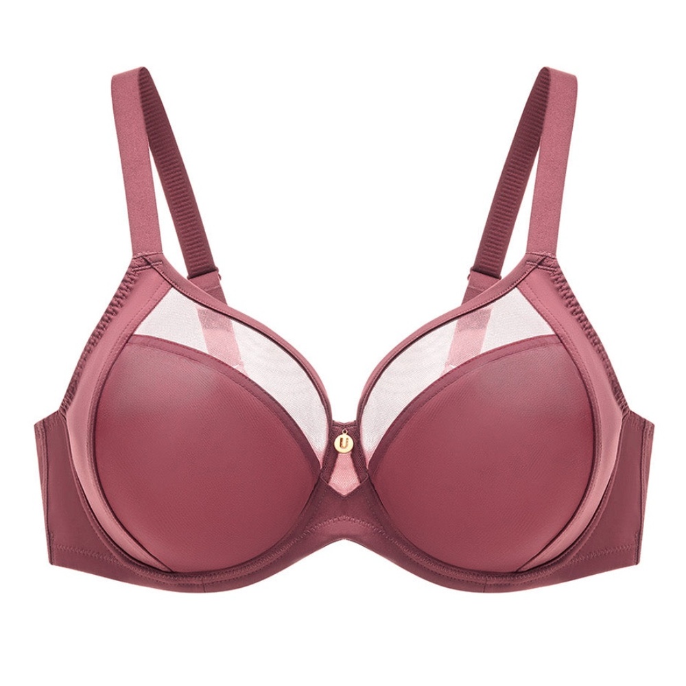 38G Jasmine FlexWire Demi Unpadded Burgundy Bra - Understance NWT